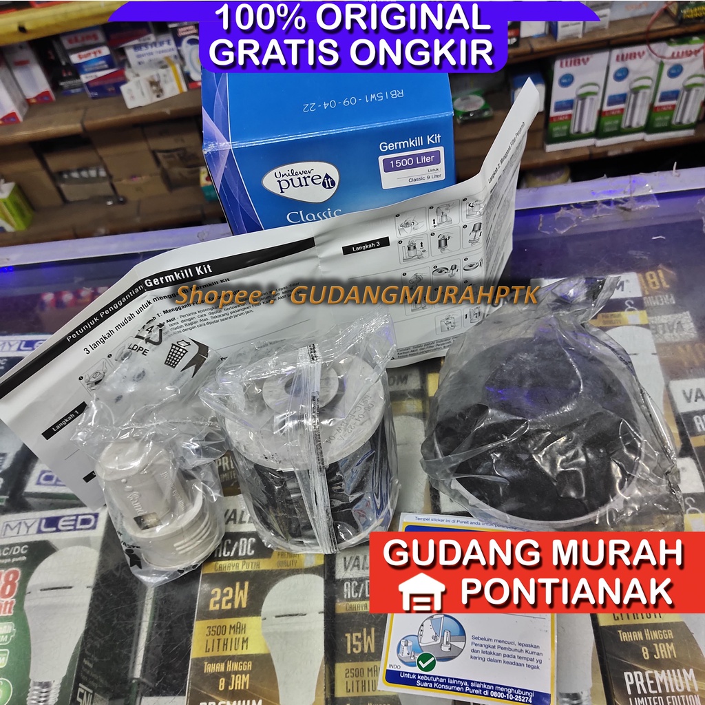 PURE IT GERM KILL KIT (GKK) 1500 L CLASSIC Obat Saringan Pure it purit penjernih air minuman pure it gkk