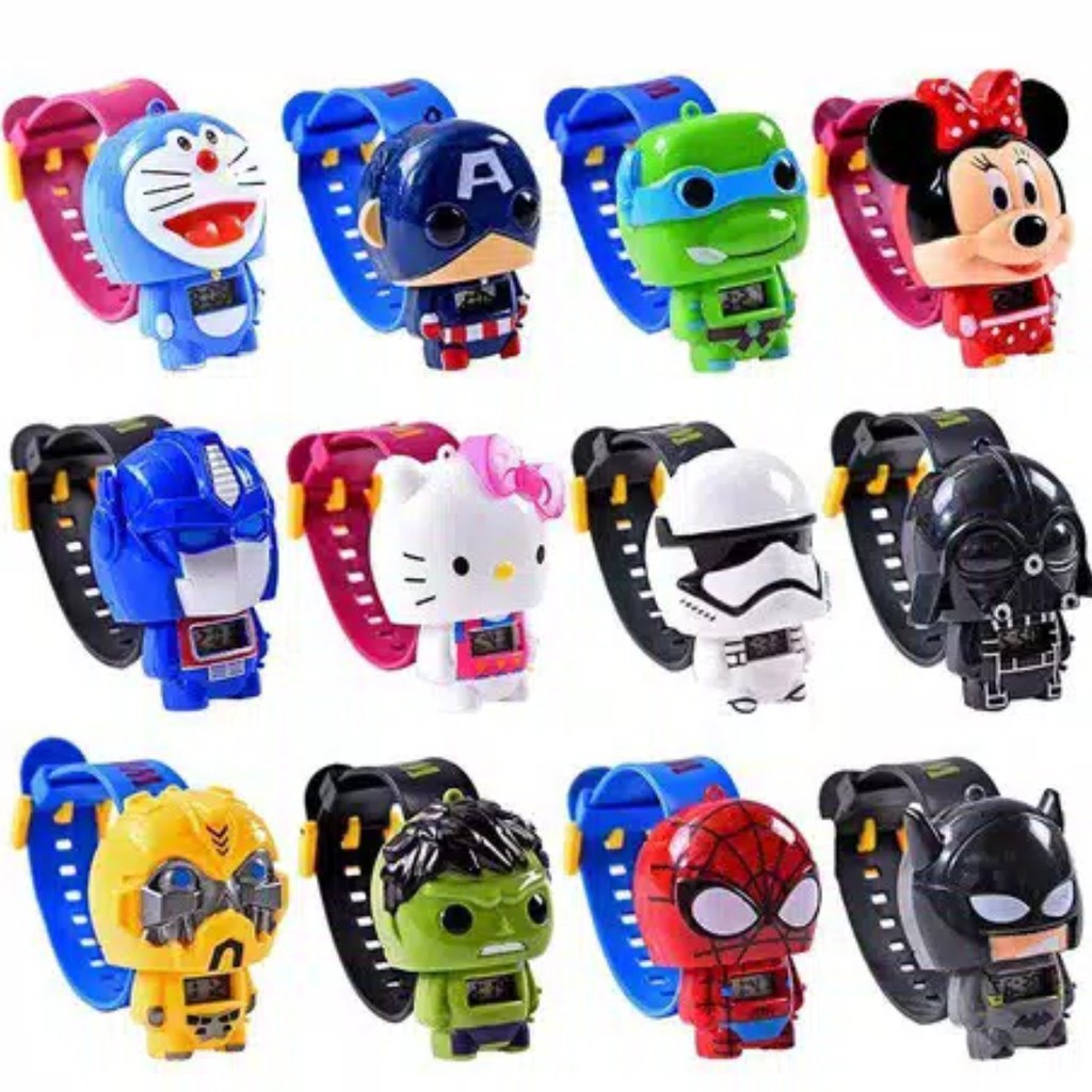 JAM TANGAN  ANAK DIGITAL KARAKTER LUCU KESUKAAN ANAK