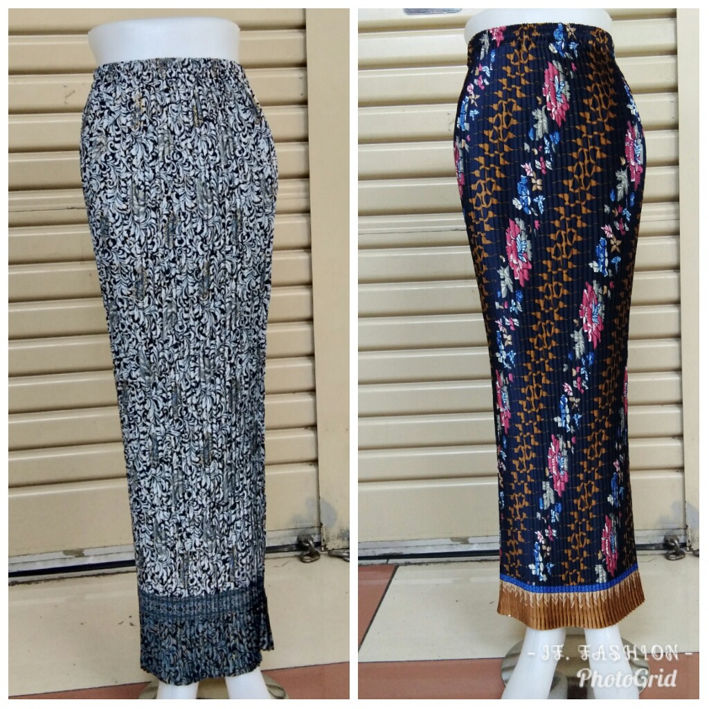 SB Collection Rok Plisket Assyfa Maxi Jumbo Batik Wanita