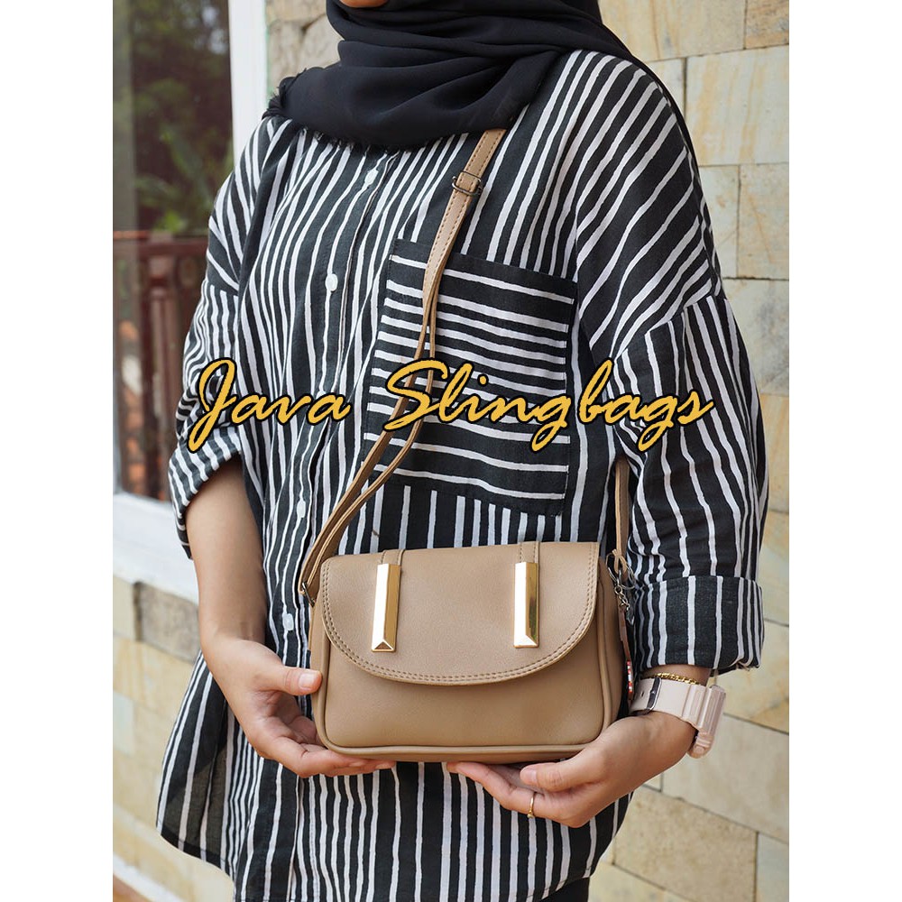 Tas selempang wanita Minixo Double Plat Nekel SB 02 Tas wanita ootd