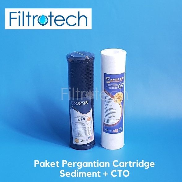 Paket Cartridge Filter Air Ledeng - Sedimen + CTO