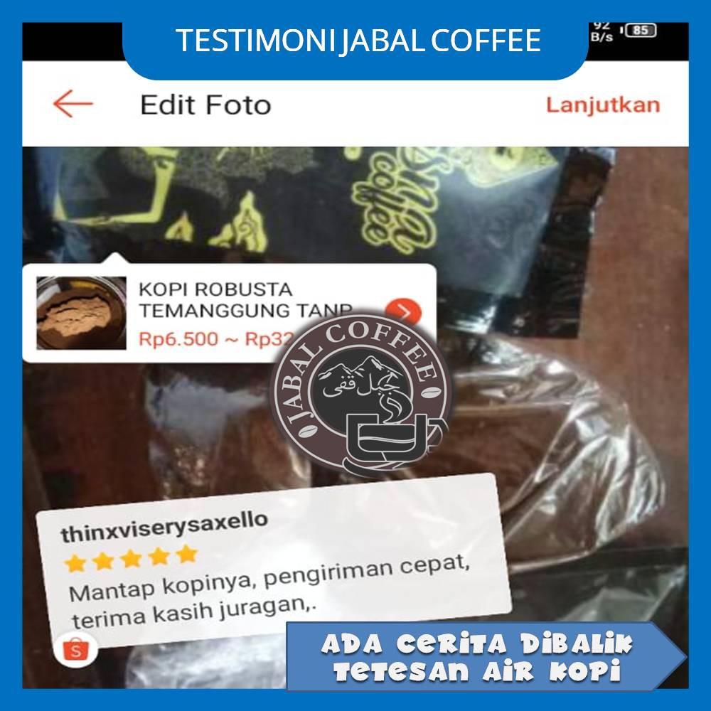 Kopi Sangrai Roasted Robusta Semi Natural Jabal Coffee Kopi Temanggung