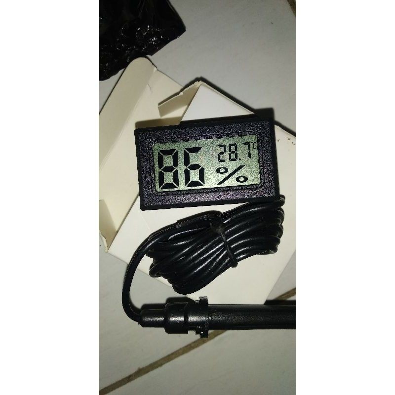 HYGROMETER & THERMOMETER  DIGITAL pengatur kelembapan mesin tetas dengan sensor