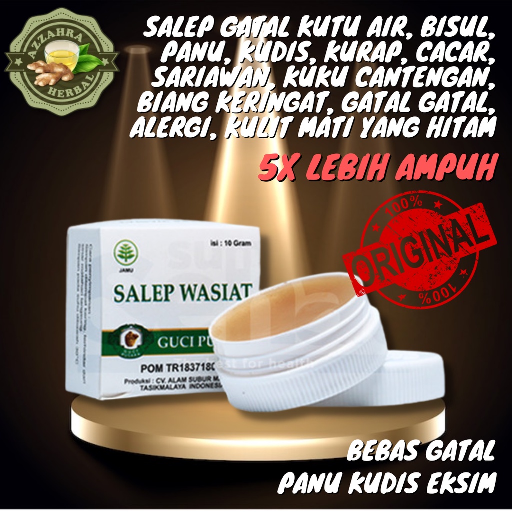 Salep Gatal Kulit Wasiat Multiguna / Menghilangkan Flex, Bekas Jerawat, Biang Keringat, Bekas Cacar, Noda Hitam Pada Ketiak &amp; Selangkangan