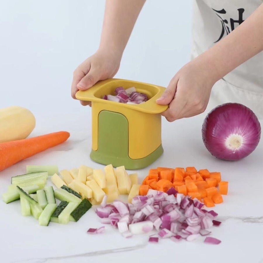 PEMOTONG SAYURAN DAN BUAH VEGETABLE CHOPPER ALAT POTONG BUAH DAN SAYUR PRAKTIS DAN PORTABLE BARANG UNIK ALAT UNIK VA363