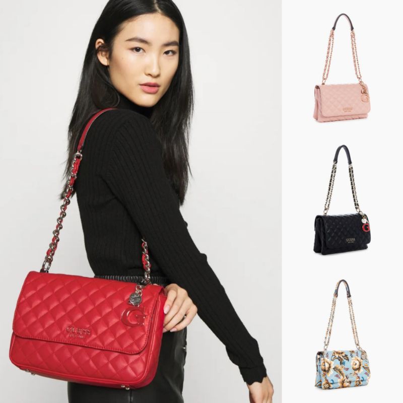 GUESSS Melise Flap Crossbody Bag
