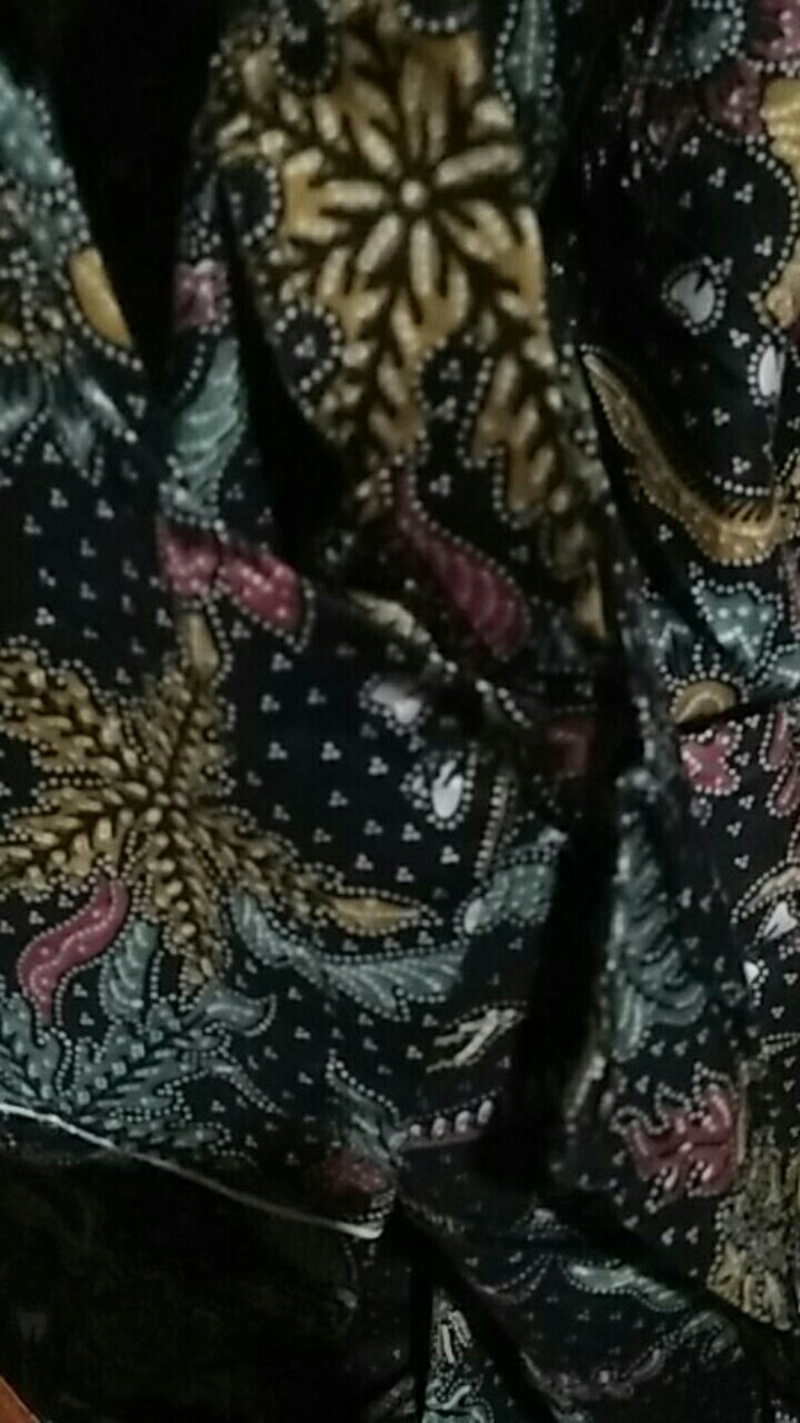 Atasan Batik Wanita Blouse Lengan Panjang Warna Hitam Trend 2021 Size S-m-l-xl-xxl-3l-4l-5l