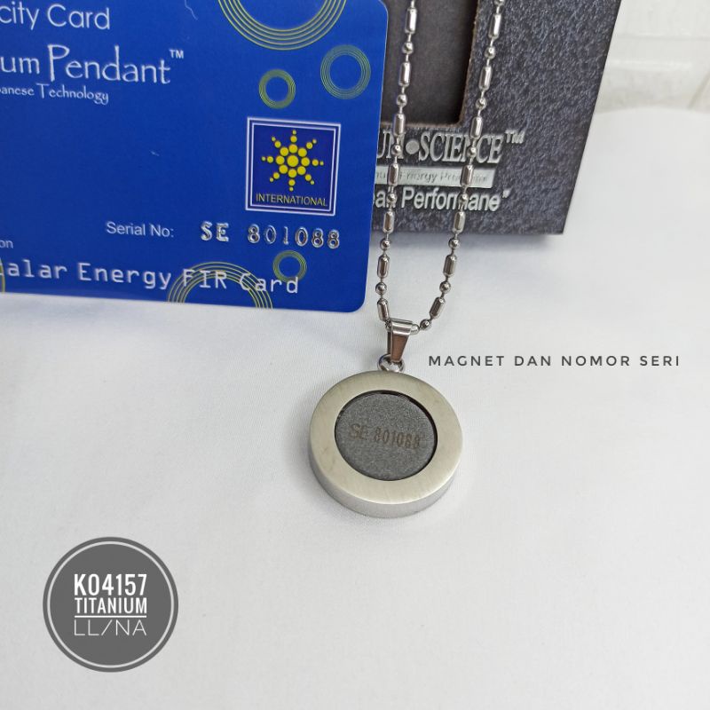 Kalung Titanium Quantum Pendant Lafadz K04157