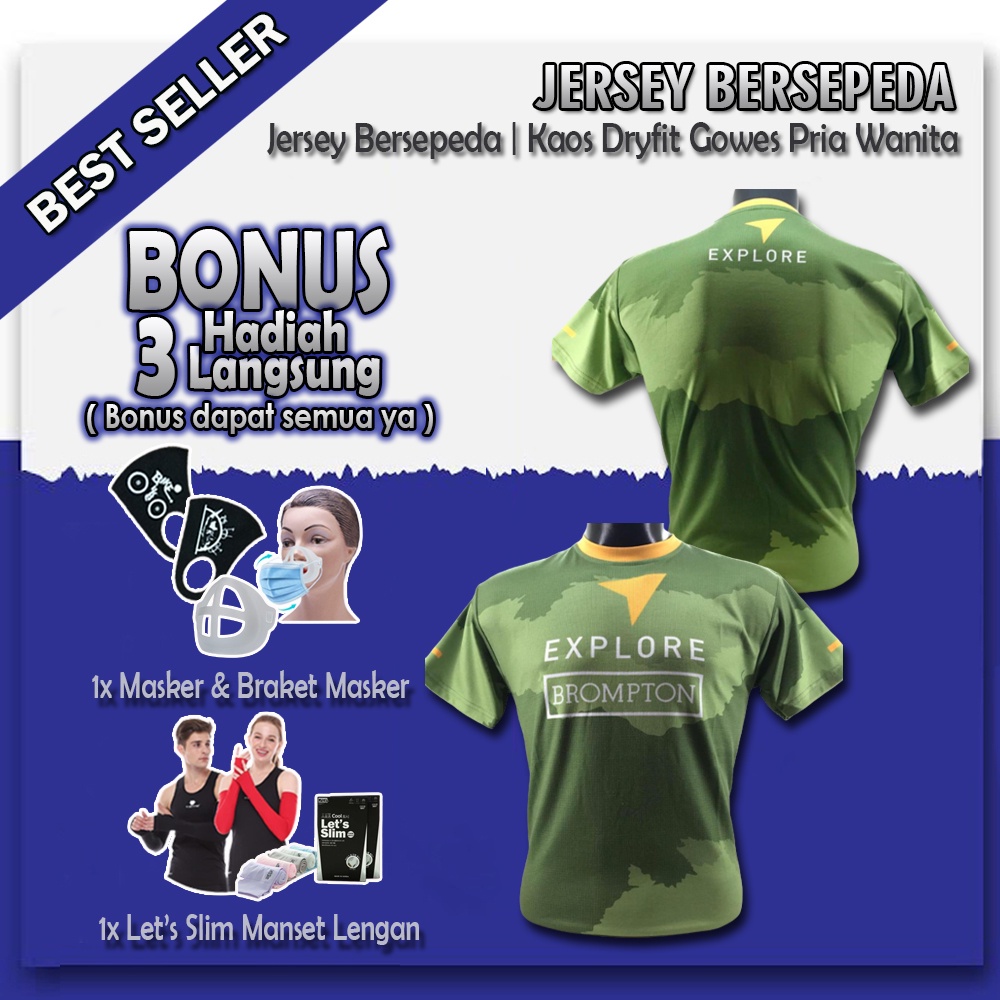 Tshirt Jersey Explore - Kaos Dri fit Explorer