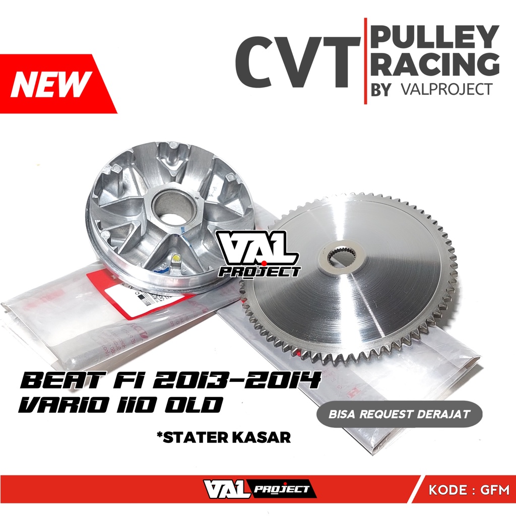 Pulley Rumah Roller Beat Fi 2013-2014 Vario 110 Fi Scoopy  Fi Pulley Racing Kode GFM