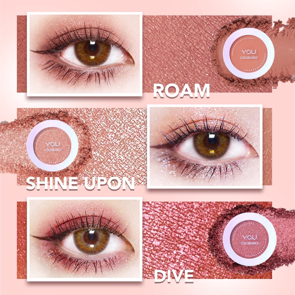 YOU Colorland - Focus On Me Eyeshadow Blush On Highlighter (BPOM) Y.O.U (VC)