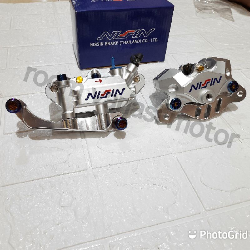 KALIPER MONOBLOK 4 PISTON DAN 2 PISTON NSSN PLUS BREKET DEPAN BELAKANG PNP HONDA PCX LOKAL PCX 150