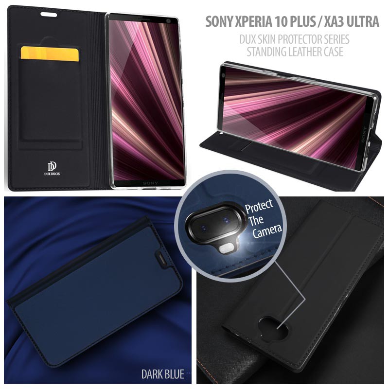 Sony Xperia 10 Plus / XA3 Ultra - Dux Protector Series Standing Leather Case