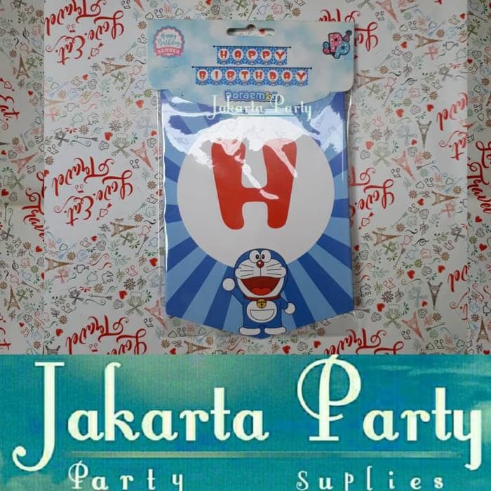 Banner Karakter Doraemon / Bunting Flag / Party Flag / Baner