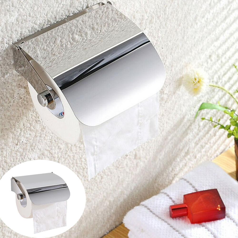 Populer Toilet Paper Holder Hotel Kotak Stainless Steel Berdiri