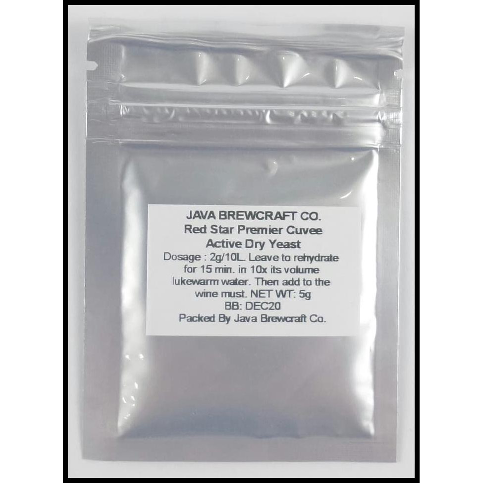 

Termurah RED STAR Premier Cuvee Wine yeast 5g