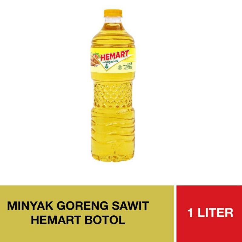 

minyak goreng HEMART 1Liter BOTOL