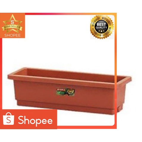 Pot Tanaman Hias Persegi Panjang 56 CM Plastik S Lion Star Merah