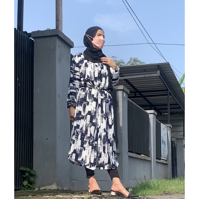 Tunik Midi Dress motif