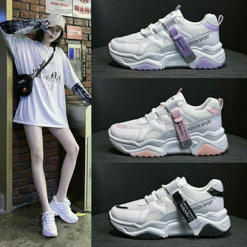 wanwoo Sepatu Sneakers Fashion Wanita