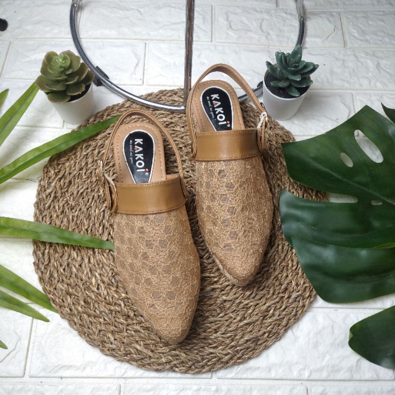 Kakoi Damma Sepatu Sandal wanita Haji dan Umroh Big Size Empuk Ringan Nyaman anti slip