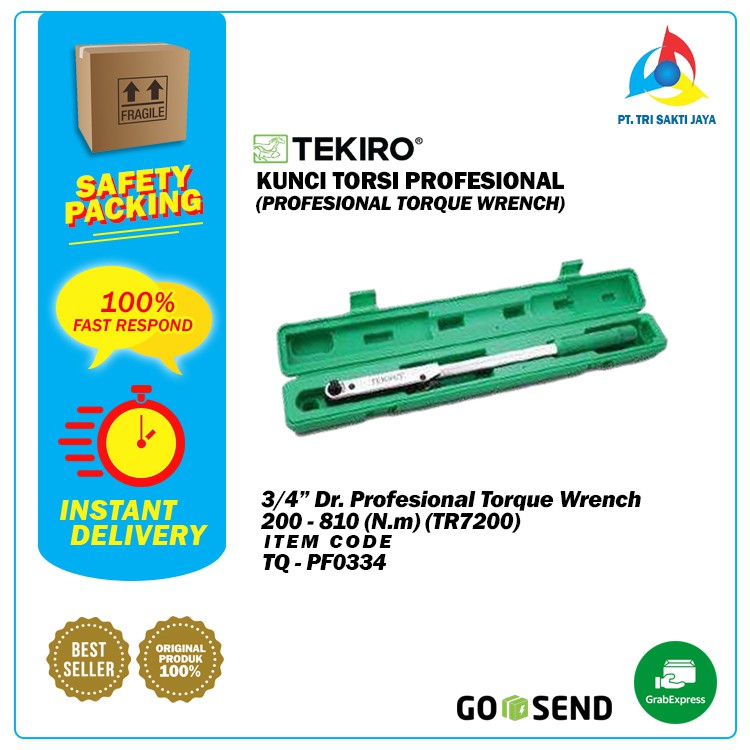 Tekiro - Kunci Torsi Profesional 3/4" 200-810 (N.m) / Profesional Torque / Tools - PT Tri Sakti Jaya