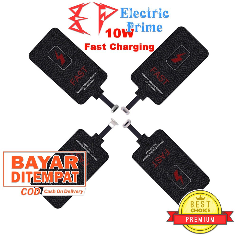 Wireless Charger Receiver Fast 10W 2A TRIPLEDI Quick Charging Adapter Micro USB Type C Lightning