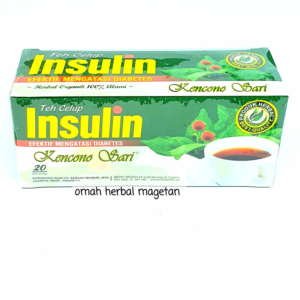 

Teh Celup Daun Insulin Teh Celup Herbal Kencono Sari-Teh Jati Cina-Mengkudu-Insulin-Daun