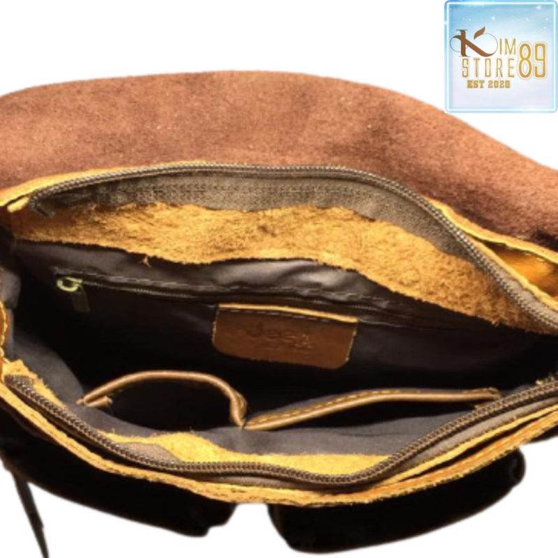 Tas Slempang Pria Wanita Kulit Asli Import