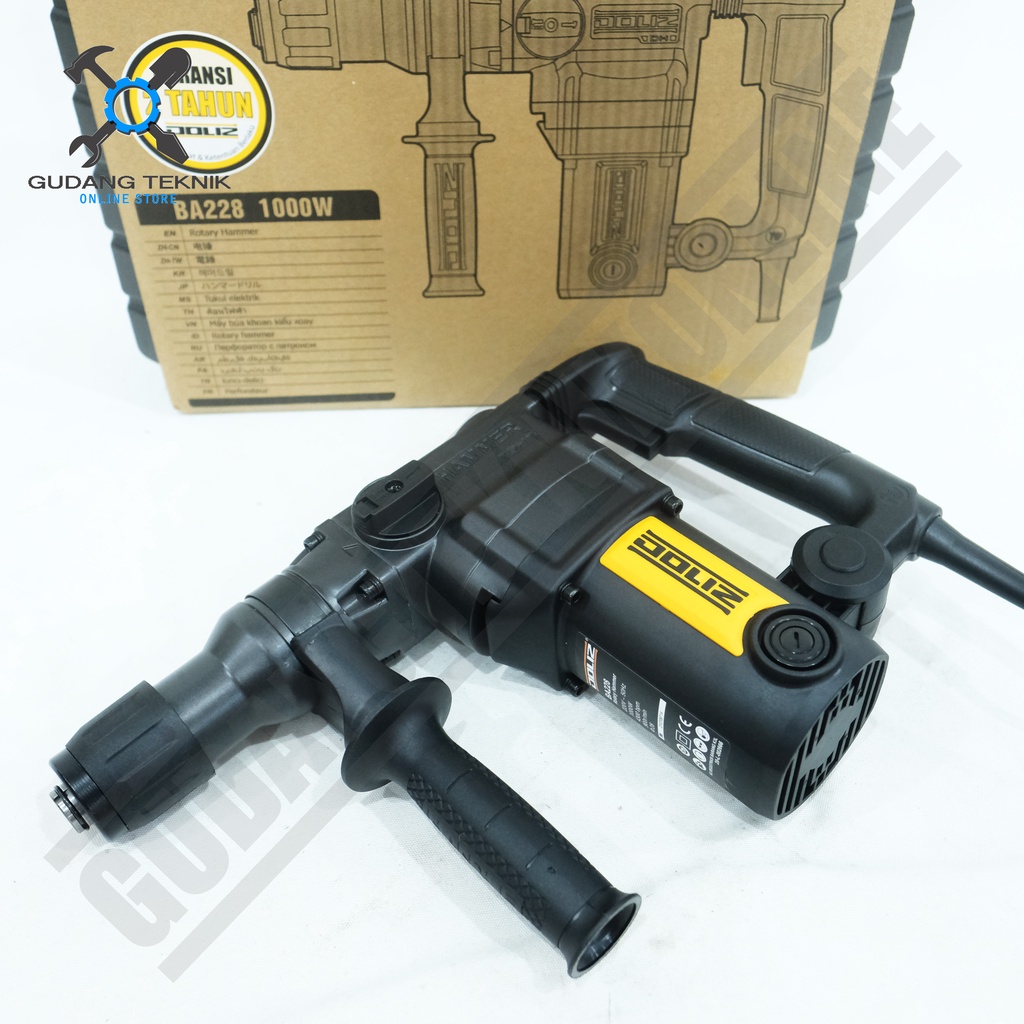 Rotary Hammer 28mm DOLIZ BA228 / Mesin Bor Tangan Bobok Beton SDS Plus DOLIZ BA 228