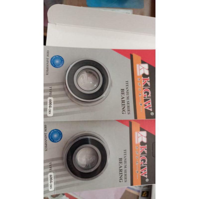 LAHER BEARING 6004 2RS MERK KAGAWA DIJUAL PER DUS ISI 10PC