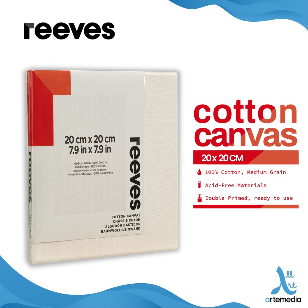 

Reeves 20x20cm Cotton Canvas