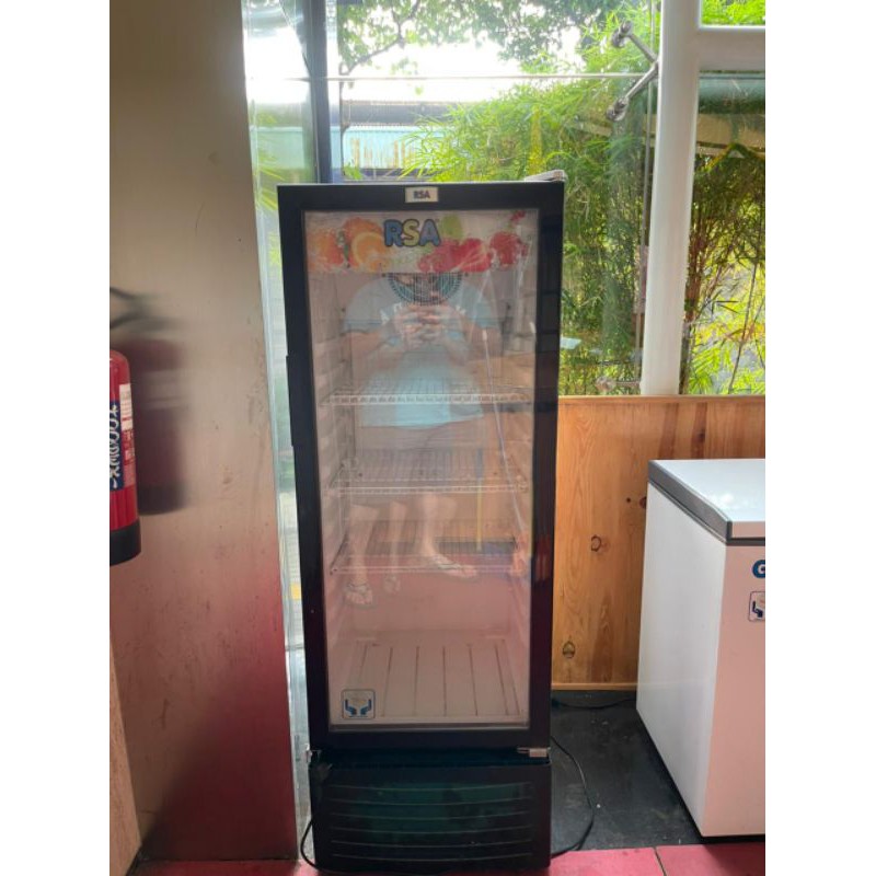 KULKAS SHOWCASE RSA AGATE 240 222L KULKAS CHILLER RSA SECOND SHOWCASE BEKAS PRELOVED MURAH