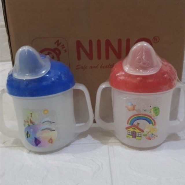 Ninio Non Spill Mushroom Training Cup - Gelas Minum Bayi Anti Tumpah