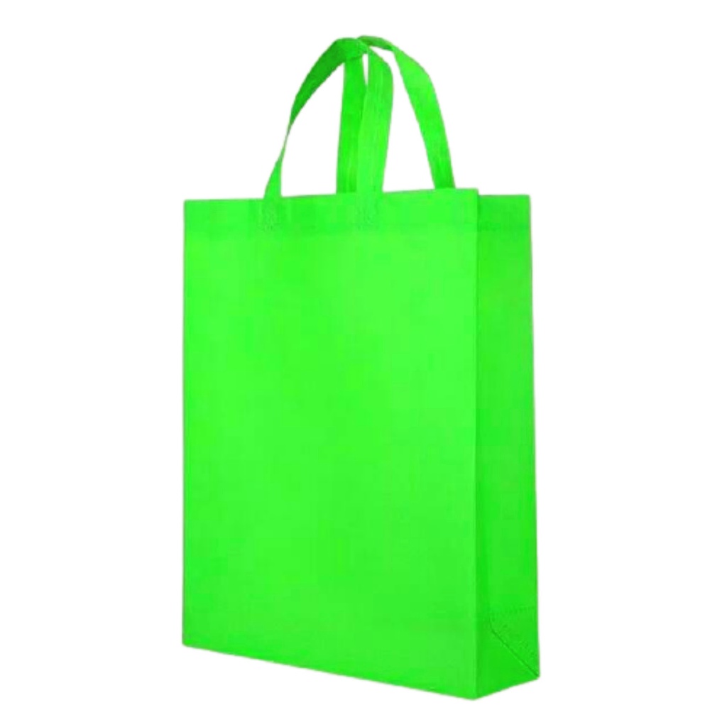 Tas Spunbond Tali 30x40x10 Handle Box / Kotak Goodie Bag Untuk Kantong Belanja Lipat, Sembako, Souveir Ulang tahun / Pernikahan / Hajatan / Pernikahan / Tasyakuran / Syukuran Polos Besar 30x40 Mudah di Kustom Sablon Murah-HIJAU MUDA