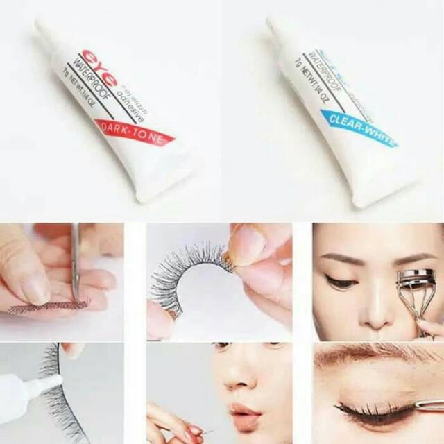 Lem bulu mata / Bulu mata palsu / EYELASH EYE LASHES GLUE WATERPROFF tahan lama tahan air