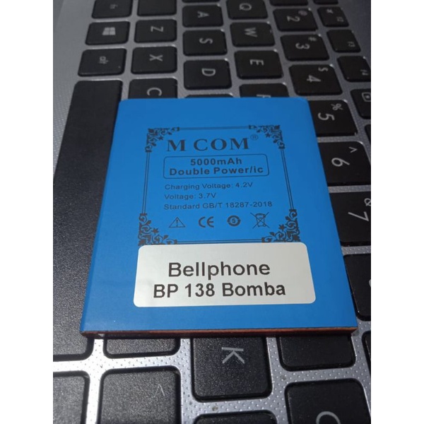 BATERAI Baterai baterai M COM Bellphone BP 138 Bomba DOUBLE Power ORG NEW