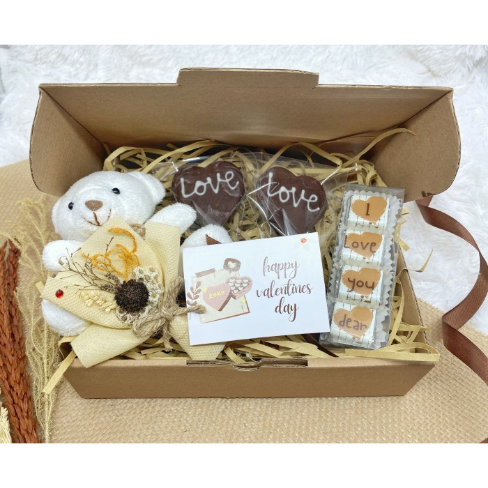 

Hampers Coklat Valentine Murah Boneka Buket Bunga Mini Lucu Kado Unik