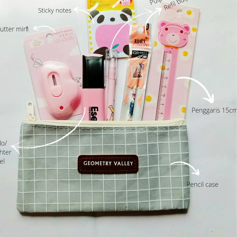 

ニ SET ALAT TULIS 7 IN 1/PAKET ALAT TULIS 7 IN 1/SET STATIONARY FANCY/SET STATIONERY AESTHETIC HOT SALES 2479 ☁