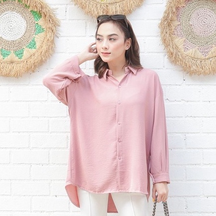 Miko Basic Blouse - Blouse Wanita Polos