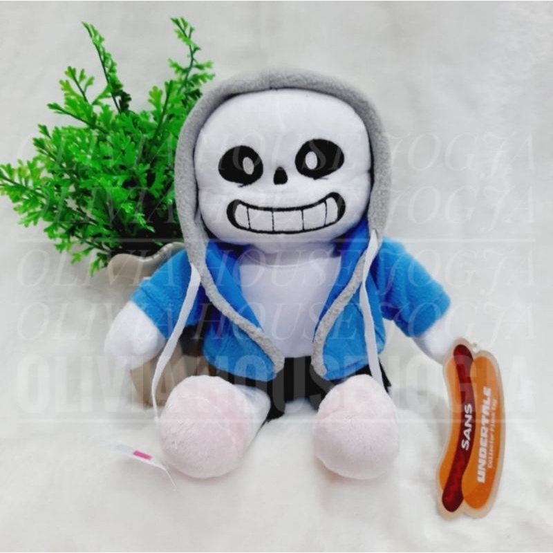 Boneka Sans Undertale Jaket Biru Tag Import Boneka Sans Jaket