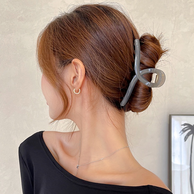 AY(CN) Jepit Rambut Model Silang Duckbill Warna-Warni Jelly Untuk Aksesoris