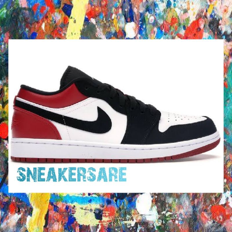 Sepatu Nike Air Jordan 1 Low Black Toe