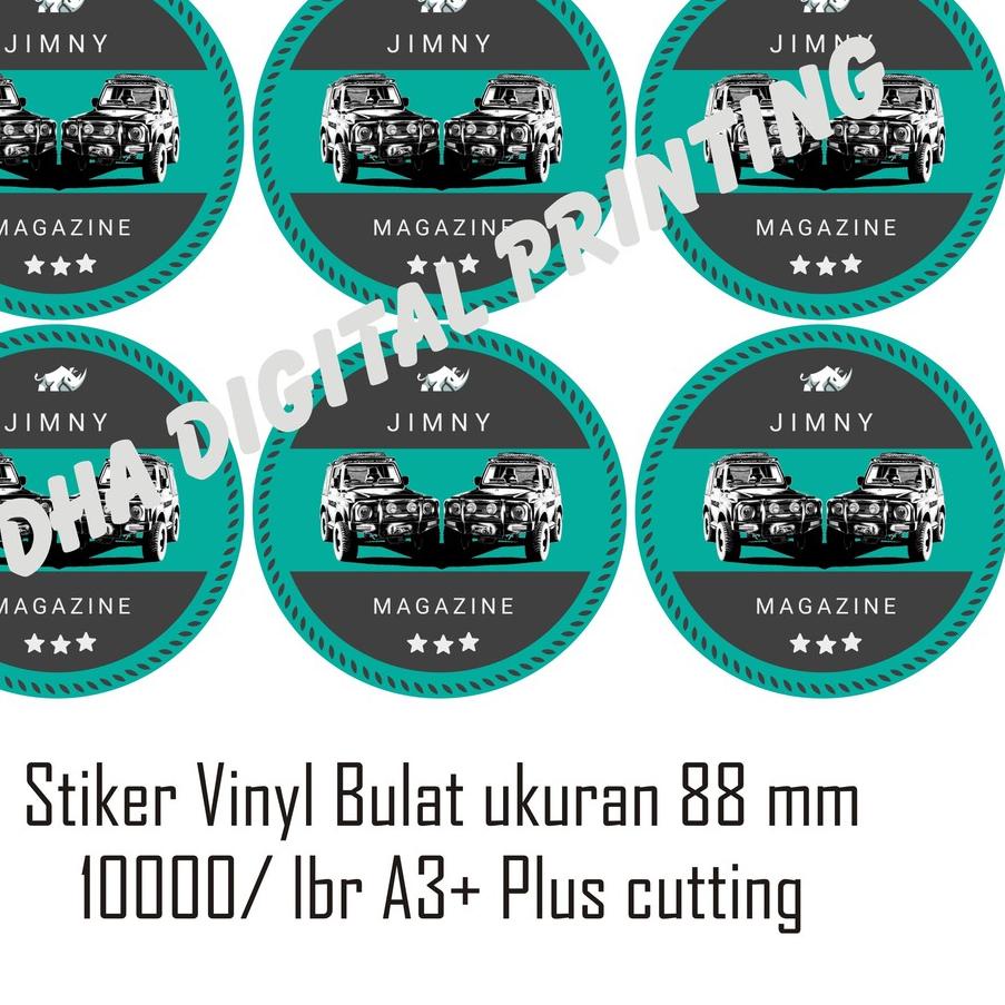 

GROSIR Stiker Vinyl Bulat Sehari Jadi