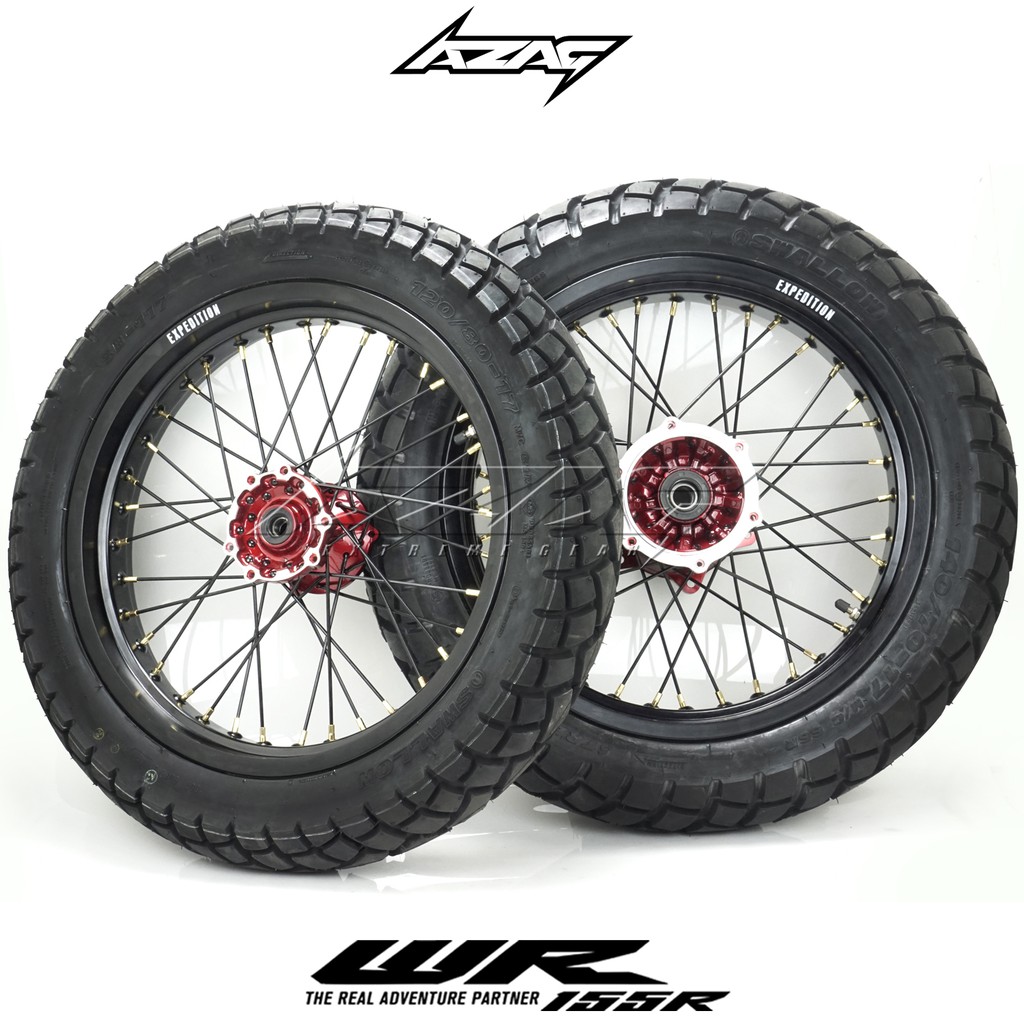 Ban Set Supermoto Yamaha WR Tromol Ori Ban Semi Enduro