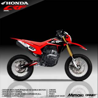 Decal Crf 150 L Merah - Rahman Gambar