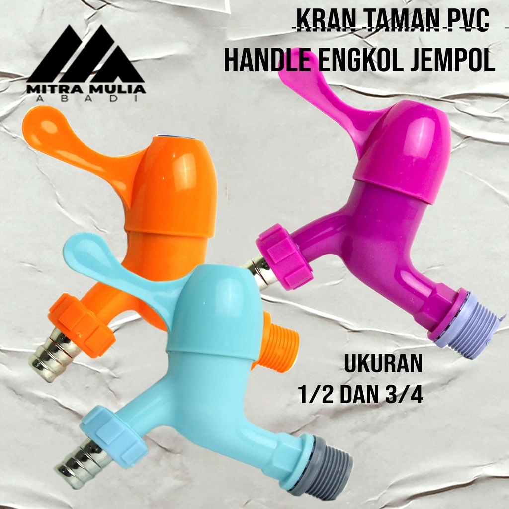 Keran Air PVC Jumbo Engkol 1/2&quot; Inch Kran Taman