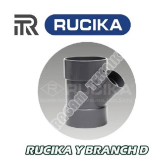 Rucika Y Branch 8" x 6" inch D DY Tee Y TY 45 Fitting Vlok PIPA PVC