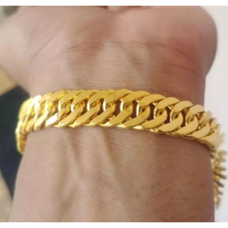 GELANG WANITA RANTAI  WARNA EMAS 24K