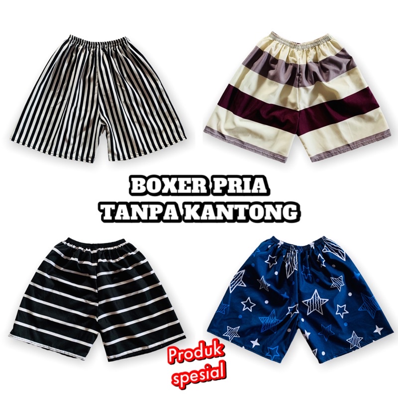 [NK] BOXER PRIA fit to 70 kg / Celana pendek pria